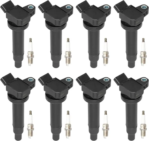 Juego de 8 bobinas de encendido UF230 y bujías de encendido compatibles con V8 4.3L 4.7L 1998-2009 Lexus GS430/ LS430/ GX470/ SC430/ LX470, Toyota