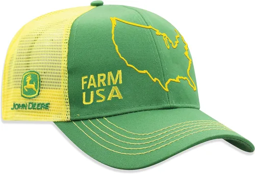 Miniatura 50 de John Deere Gorra de béisbol con logotipo y malla trasera con contraste, para hombre