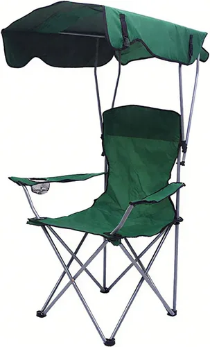 Miniatura 10 de Single Person Canopy Chair Outdoor Portable Foldable Oxford Fabric Beach Fishing Seat Camo 50 * 50 * 90/120CM