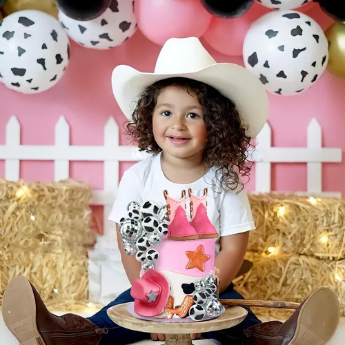 Miniatura 3 de 25 piezas de adornos para tarta de vaquera, adornos para pastel con sombrero y bota de vaquera, adorno para pastel con bola de disco, adorno