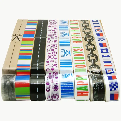 Miniatura 4 de JVCC Designer Packaging Tape (SLPT20): 2 in. x 75 ft (Banderas de barco)