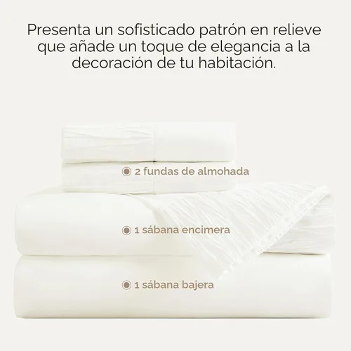 Miniatura 2 de Bedsure Juego de sábanas para cama de matrimonio - 4 piezas de sábanas suaves tamaño Queen - Transpirables y refrescantes - Calidad hotelera de lujo