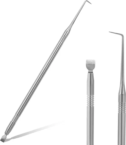 Kit profesional 2 en 1 de elevación y tinte de pestañas, herramienta separadora de pestañas con peine, cepillo de permanente de pestañas de acero