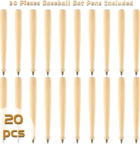 Miniatura 2 de Chinco 20 bolígrafos de bate de béisbol, recuerdos de fiesta de béisbol, bolígrafos divertidos de béisbol, regalos de béisbol para niños, bolígrafo