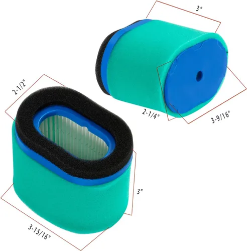 Miniatura 2 de Paquete de 2 filtros de aire 697029 con filtro de aire 273356S de repuesto para filtro de aire BS 498596 498596S 697029 697029S 690610, compatible