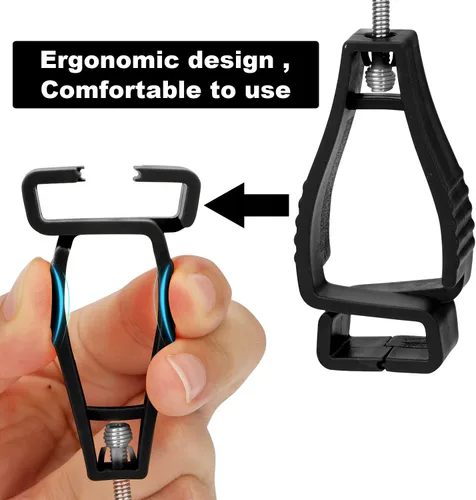 Miniatura 2 de NANHONG 16 clips para guantes para trabajo, gafas y cascos para trabajadores de la construcción, agarrador de guantes
