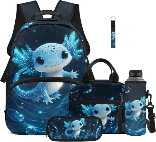Miniatura 42 de Bulopur Eagle American Flag Print Kids Backpack Boys Elementary School 17 Inch Bookbag With Lunch Bag Water Bottle Holder Keychain Pencil Case 5