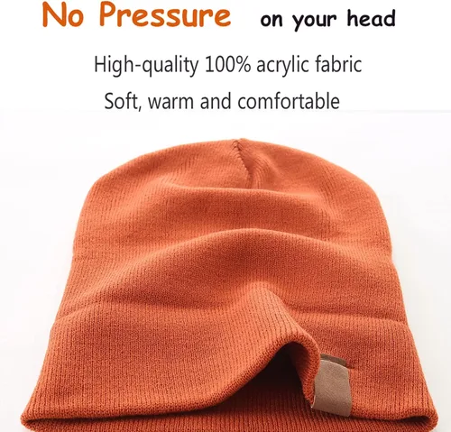 Miniatura 3 de LMLALML 2 gorros para mujer, cálido, suave, mejorado, para invierno, unisex, con puños