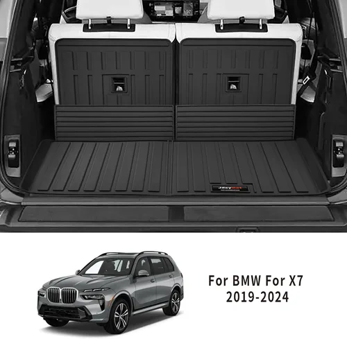 Miniatura 4 de Alfombrillas personalizadas para BMW X7 2019-2025 2026 de 6 asientos, 3 filas de forro de maletero de carga y tercer respaldo, alfombrillas
