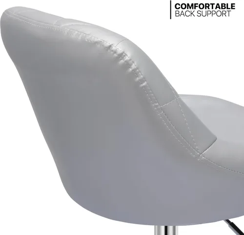 Miniatura 5 de MoNiBloom Taburete para encimera de cocina, Taburetes de bar giratorios ajustables en altura, Taburetes de barra de mostrador de cocina de cuero PU