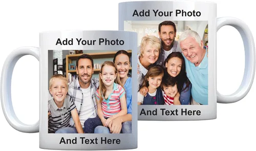 PersonalizationStreet - Tazas con fotos personalizadas para todas las ocasiones y la familia, personaliza el tuyo propio, añade cualquier texto,