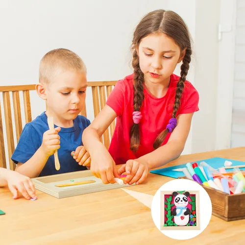 Miniatura 6 de Paquete de 16 tableros de lienzo de madera sin acabar, paneles de pintura de madera en blanco a granel para tableros de cuna profunda, pintura
