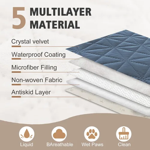 Miniatura 3 de Ameritex Funda de sofá impermeable para asientos, funda de sofá para perros, funda de sofá para mascotas, funda de terciopelo para silla, sofá