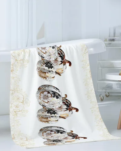 Miniatura 3 de White Thanksgiving Pumpkins Bath Towels for Bathroom Set - Luxury Towels Gifts for Women,Quick Dry Beach Kitchen Hand Hair Face Yoga Workout Gym