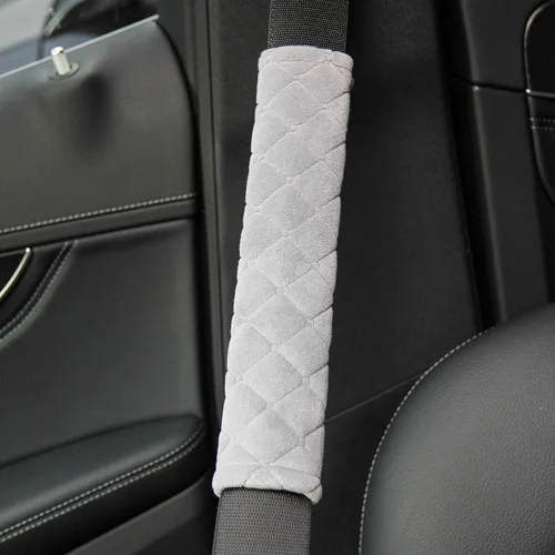Miniatura 4 de Amooca Fundas Suaves para Cinturón de Seguridad del Automóvil Almohadillas de Hombro para Cinturón de Seguridad 2 PCS Ajuste Universal para Todos A