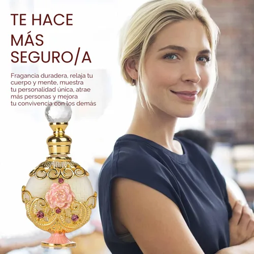Miniatura 4 de Perfume para Mujeres, Aceite de Perfume Halal Retro Concentrado de Dubái - Fragancia Vintage Exquisita de Larga Duración para Regalo - El Aroma