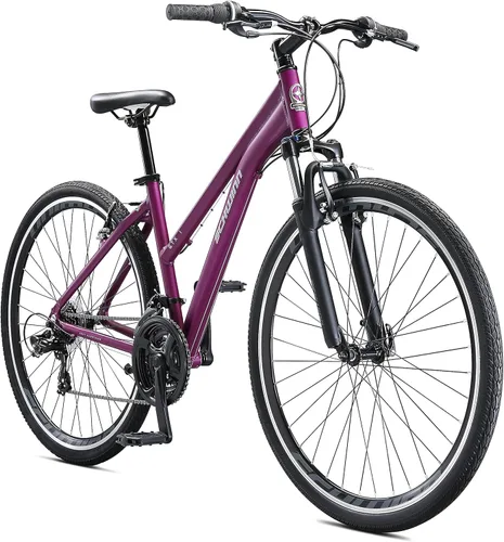 Miniatura 19 de Schwinn GTX Comfort - Bicicleta híbrida para adultos, para hombres y mujeres, bicicleta deportiva doble, ruedas de 700c, marco de aluminio ligero