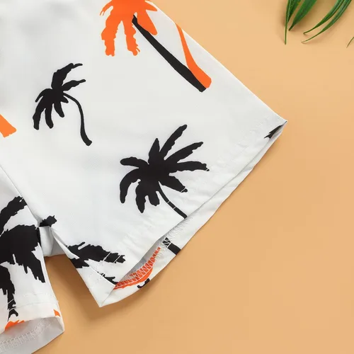 Miniatura 6 de Conjunto de pantalones cortos para niños pequeños, camiseta estampada junto al mar, 2 piezas, ropa de verano