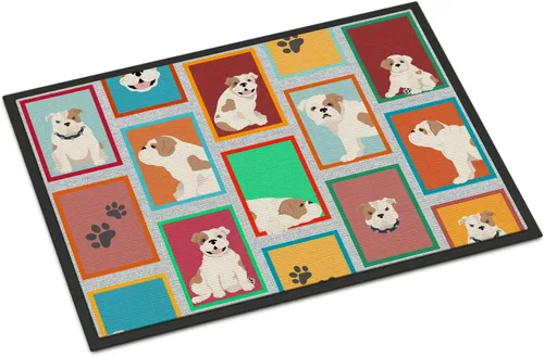 Miniatura 118 de Caroline's Treasures MLM1149MAT - Felpudo rojo Border Collie de 18 x 27 pulgadas, para interiores y exteriores, para entrada, antideslizante, Border