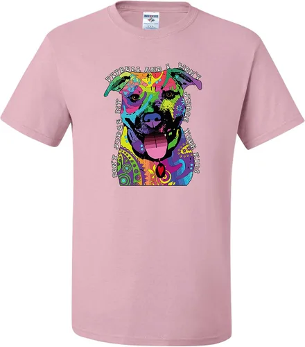 Miniatura 15 de Camisetas divertidas para hombre Don't Judge My Pitbull I Won't Judge Your Kids Púrpura