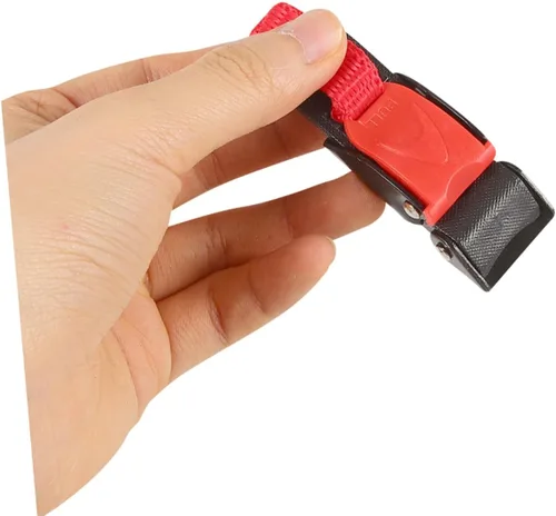 Miniatura 3 de SOLUSTRE 4pcs motocicleta hebilla clips liberación rápida para equipo de seguridad fácil instalación para accesorios rojo