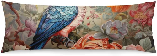 Miniatura 12 de Elegant Leaves - Funda de almohada de poliéster (20 x 54 pulgadas), color burdeos