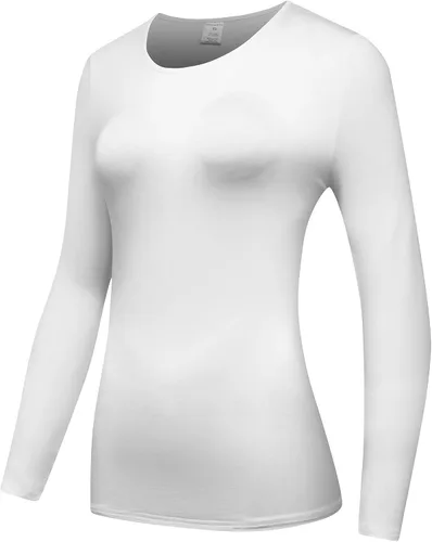 Miniatura 2 de OThread & Co. Camiseta de manga larga para mujer, cómoda camiseta básica elástica