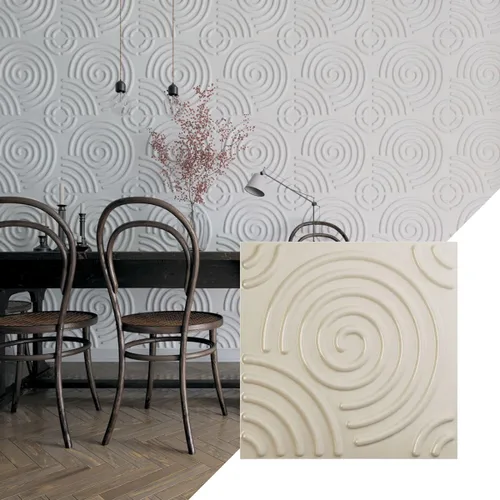 Miniatura 20 de Ekena Millwork WP20X20SPWH 19 5/8 pulgadas de ancho x 19 5/8 pulgadas de alto en espiral EnduraWall decorativo 3D Panel de pared cubre 2.67 pies
