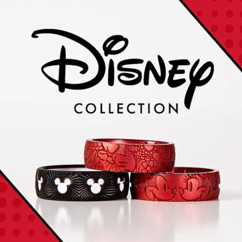 Miniatura 2 de Enso Rings Disney Dualtone Anillos de silicona – Mickey Mouse Op Art – Diseño flexible y transpirable