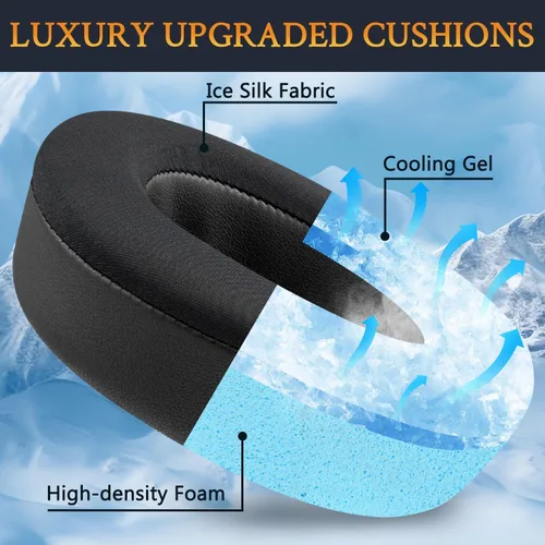 Miniatura 5 de SOULWIT Almohadillas refrescantes para Arctis Nova Pro Wireless (no compatible con auriculares Nova Pro Wired) y Arctis Nova Elite, almohadillas