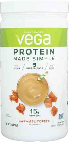 Miniatura 14 de Vega Proteína hecha simple, vainilla, sin estevia vegana a base de plantas en polvo, saludable, sin gluten, proteína de guisante para mujeres