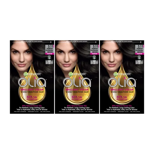 Miniatura 25 de Garnier Olia Tinte de cabello sin amoníaco [5.60] rojo granate medio, 1 unidad 5.6 Rojo granate medio