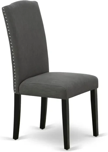 Miniatura 10 de East West Furniture V696EN120-5 - Juego de mesa de comedor moderno de 5 piezas, incluye una mesa rectangular de madera con patas en V y 4 sillas