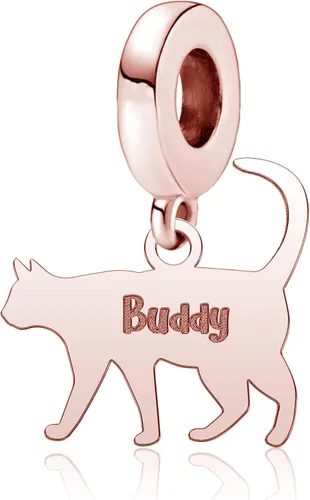 Dijes personalizados con nombre personalizado con dije de corona de corazón para pulsera, cualquier nombre, letra inicial, número, placa de nombre,