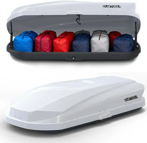 Miniatura 15 de Cajas de Carga para Techo Grandes Portadores de Carcasa Dura Portaequipajes para Techo con Cerradura de Llave 56" L x 30" A x 13.7" Al, 13 Pies
