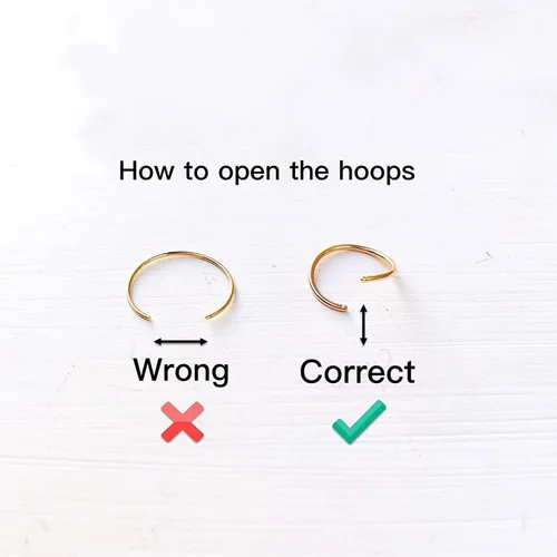 Miniatura 7 de Small Gold or Sterling Silver Huggie Hoop Earrings for Women Cartilage Nose Helix Tragus