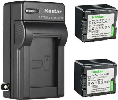 Miniatura 5 de Kastar CGA-DU14 Reemplazo del cargador de batería de pared AC para Panasonic PV-GS250, PV-GS300, PV-GS320, PV-GS400, PV-GS500, SDR-H18, SDR-H200