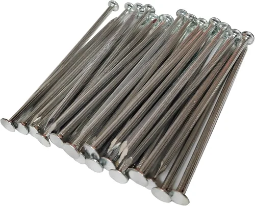 Estacas de paisaje, picos de paisaje galvanizados de metal para césped artificial, picos de tienda, bordes de pavimentadora (50, 6 pulgadas)
