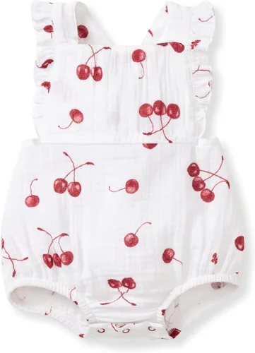 Miniatura 6 de Burt's Bees Baby Mameluco para bebé, 100% algodón orgánico, traje corto de una pieza para niñas recién nacidas a 24 meses