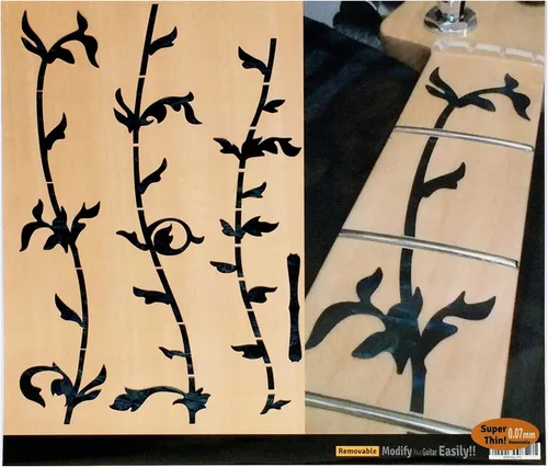 Miniatura 6 de Rotuladores de traste para bajo - Árbol de la vida - Azul abulón