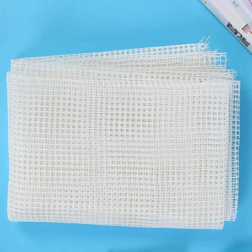 Miniatura 8 de GLOGLOW Kit de malla con gancho, tela de malla, en blanco, para gancho, alfombra, tapiz, bricolaje (59.1 x 39.4 in/59 x 39.4 pulgadas)