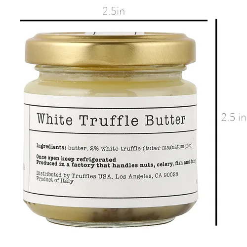 Miniatura 9 de TRUFFLES USA Mantequilla de trufa blanca de 2.82 onzas – Mantequilla de trufa italiana de trufas italianas frescas, importada de Italia