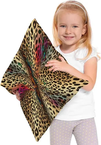 Miniatura 3 de Moslion Fundas de almohada con estampado de leopardo abstracto africano, leopardo, vida silvestre, retro, fundas de almohada de 18 x 18 pulgadas