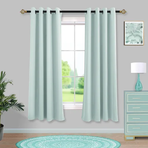 Miniatura 143 de Mrs.Naturall Cortinas Azul Real para Dormitorio, Cortinas Opacas Cortas Medianas Azul Cobalto para Cocina Decoración de Habitación de Adolescentes