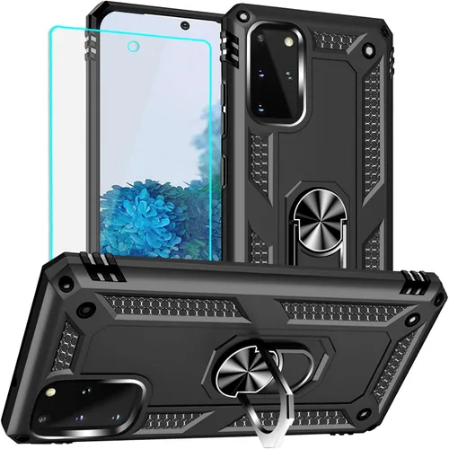 Miniatura 9 de Yiakeng Funda para Samsung Galaxy S20 FE, funda Galaxy S20 FE 5G con protector de pantalla HD, fundas protectoras de grado militar con anillo
