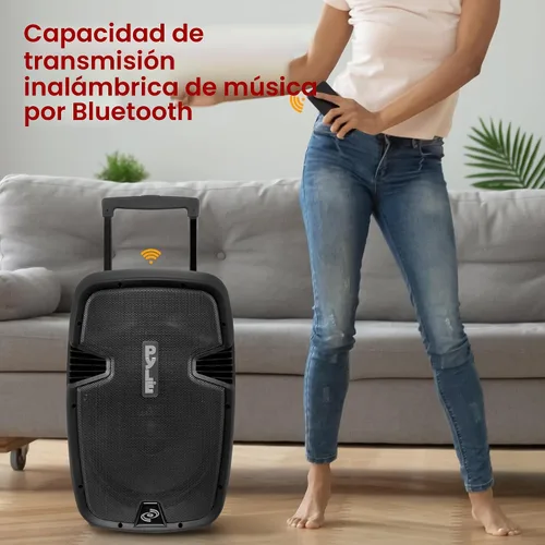 Miniatura 5 de Pyle Sistema de altavoces PA Bluetooth portátil - Altavoz de karaoke inalámbrico de 1000 W con subwoofer de 12 pulgadas, USB/SD/MP3/FM - Incluye