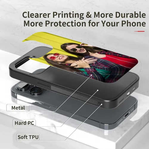 Miniatura 2 de Fundas Protectoras para Teléfonos Cubierta Funda Personalizada con Foto para iPhone 11/12/13/14/15/16/17/Pro/Max/Plus/Mini/6/7/8 para Samsung 1