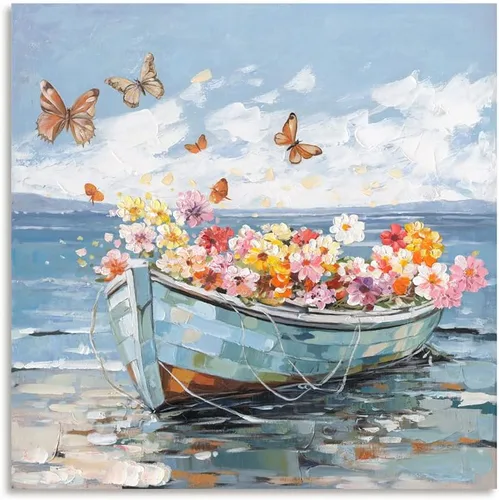 Miniatura 16 de ATELIYISHU Lienzo decorativo para pared, imágenes al aire libre, arte de pared, impresionismo, paisaje de naturaleza serena, pintura al óleo