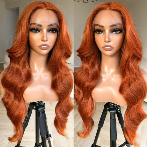 Miniatura 17 de Peluca de encaje frontal de 14 pulgadas con cuerpo ondulado de encaje HD, pelucas sin pegamento de cabello humano preestilizadas y precortadas, Negro