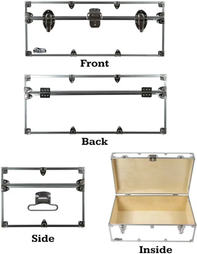 Miniatura 2 de C&N Footlockers Baúl de diseñador – Baúl de almacenamiento con temática deportiva – Disponible en 15 temas diferentes – 32 x 18 x 13.5 pulgadas